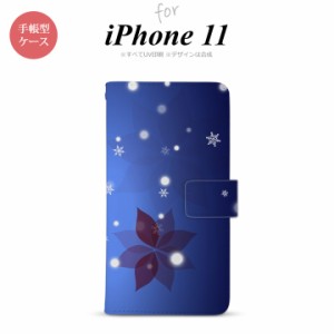 iPhone11 iPhone11 手帳型スマホケース カバー 雪  nk-004s-i11-dr638