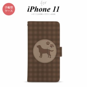 iPhone11 iPhone11 手帳型スマホケース カバー 犬 ラブラドール レトリバー 茶  nk-004s-i11-dr819