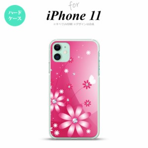 iPhone11 iPhone11 スマホケース ハードケース 花柄 ガーベラ ピンク メンズ レディース nk-i11-066