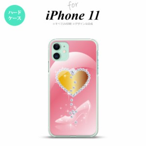 iPhone11 iPhone11 スマホケース ハードケース ハート ガラスの靴 ピンク メンズ レディース nk-i11-237