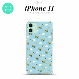 iPhone11 iPhone11 スマホケース ハードケース 花柄 バラ ドット 小 水色 +アルファベット メンズ レディース nk-i11-249i