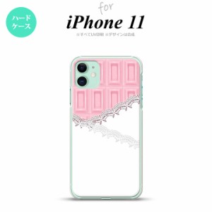 iPhone11 iPhone11 スマホケース ハードケース チョコ ストロベリー レース ピンク メンズ レディース nk-i11-739