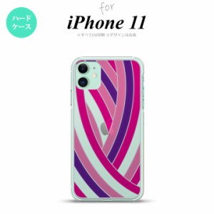 iPhone11 iPhone11 背面ケース カバー ステンドグラス風 おしゃれ 帯 ピンク ステンドグラス風 かわいい おしゃれ 背面ケース nk-i11-sg1