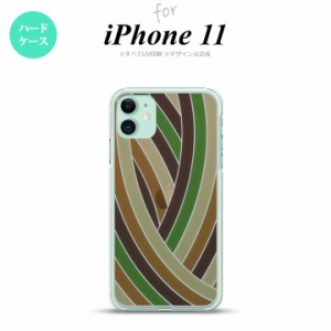 iPhone11 iPhone11 背面ケース カバー ステンドグラス風 おしゃれ 帯 ブラウン ステンドグラス風 かわいい おしゃれ 背面ケース nk-i11-s