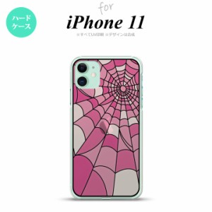 iPhone11 iPhone11 背面ケース カバー ステンドグラス風 おしゃれ 蜘蛛の巣 A ピンク ステンドグラス風 かわいい おしゃれ 背面ケース nk