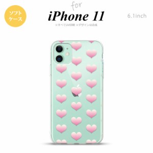 iPhone11 iPhone11 スマホケース ソフトケース ハート A ピンク メンズ レディース nk-i11-tp018