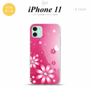 iPhone11 iPhone11 スマホケース ソフトケース 花柄 ガーベラ ピンク メンズ レディース nk-i11-tp066