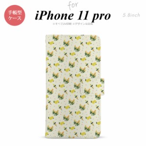 iPhone11Pro iPhone11 Pro 手帳型スマホケース カバー 花柄 バラ ドット 小 黄  nk-004s-i11p-dr251