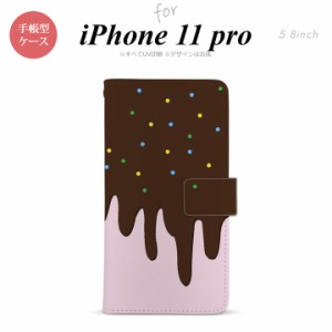 iPhone11Pro iPhone11 Pro 手帳型スマホケース カバー アイス ピンク  nk-004s-i11p-dr347