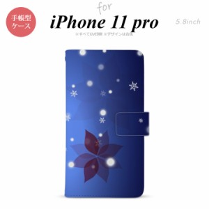 iPhone11Pro iPhone11 Pro 手帳型スマホケース カバー 雪  nk-004s-i11p-dr638