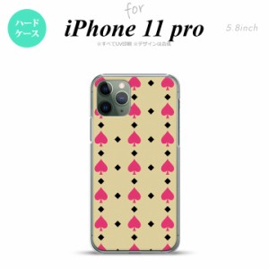 iPhone11Pro iPhone11 Pro スマホケース ハードケース トランプ スペード ベージュ ピンク メンズ レディース nk-i11p-540