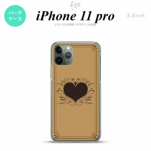 iPhone11Pro iPhone11 Pro スマホケース ハードケース ハート 飾り ベージュ メンズ レディース nk-i11p-613