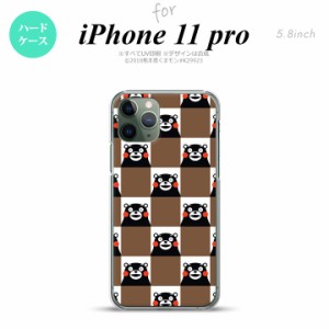 iPhone11Pro iPhone11 Pro スマホケース ハードケース くまモン スクエア 茶 メンズ レディース nk-i11p-km20