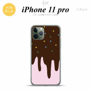 iPhone11Pro iPhone11 Pro スマホケース ソフトケース アイス ピンク メンズ レディース nk-i11p-tp347