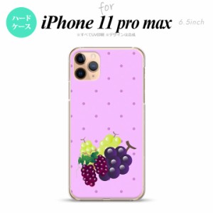 iPhone11ProMax iPhone11pro max スマホケース ハードケース フルーツ グレープ 紫 メンズ レディース nk-i11pm-653