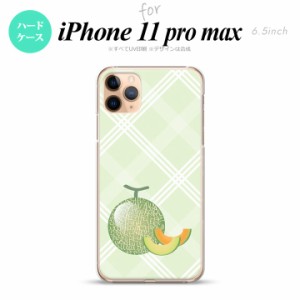 iPhone11ProMax iPhone11pro max スマホケース ハードケース フルーツ メロン 緑 メンズ レディース nk-i11pm-658