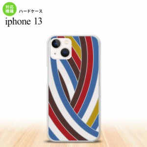 iPhone13 Pro iPhone13 共用 背面ケース カバー ステンドグラス風 帯 レッドブルー ステンドグラス風 iPhone13とiPhone13 Pro共用ケース 