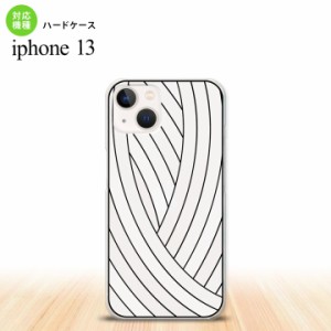 iPhone13 Pro iPhone13 共用 背面ケース カバー ステンドグラス風 帯 ホワイト ステンドグラス風 iPhone13とiPhone13 Pro共用ケース nk-i