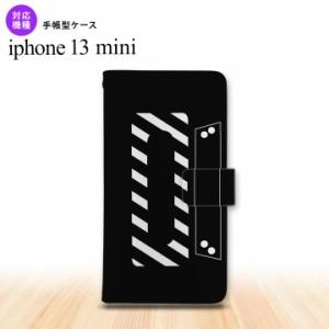 iPhone13mini iPhone13 mini 手帳型スマホケース カバー カセットテープ 黒 iPhone13 mini 5.4インチ nk-004s-i13m-dr189