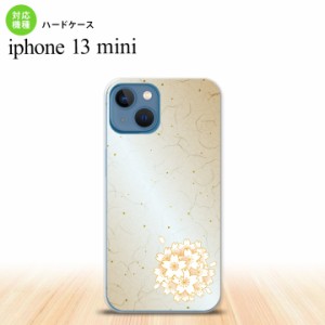 iPhone13mini iPhone13 mini ケース ハードケース 和柄 サクラ 黄  nk-i13m-1272