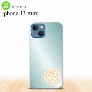 iPhone13mini iPhone13 mini ケース ハードケース 和柄 サクラ 緑  nk-i13m-1276