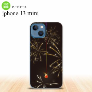 iPhone13mini iPhone13 mini ケース ハードケース 花火 線香花火 黒  nk-i13m-321