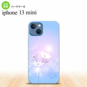 iPhone13mini iPhone13 mini ケース ハードケース コスモス 水色 ピンク  nk-i13m-606