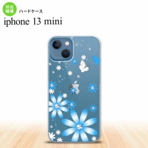 iPhone13mini iPhone13 mini ケース ハードケース 花柄 ガーベラ 水色  nk-i13m-802