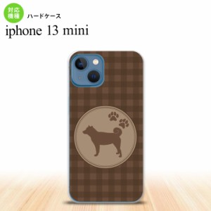 iPhone13mini iPhone13 mini ケース ハードケース 犬 柴犬 茶  nk-i13m-821