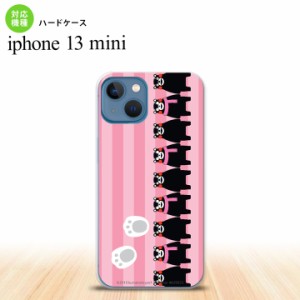 iPhone13mini iPhone13 mini ケース ハードケース くまモン ストライプ ピンク  nk-i13m-km11