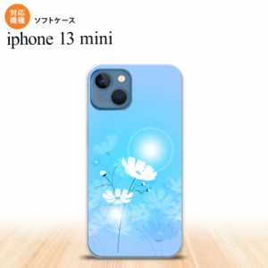 iPhone13mini iPhone13 mini ケース ソフトケース コスモス 水色  nk-i13m-tp607