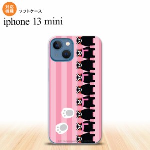 iPhone13mini iPhone13 mini ケース ソフトケース くまモン ストライプ ピンク  nk-i13m-tpkm11