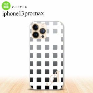 iPhone13ProMax iPhone13 Pro Max ケース ハードケース スクエア ドット 黒 +アルファベット iPhone13 プロ マックス 6.7インチ おしゃれ