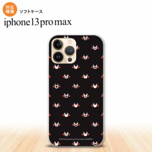 iPhone13ProMax iPhone13 Pro Max ケース ソフトケース くまモン お顔 ブラック iPhone13 プロ マックス 6.7インチ おしゃれ かわいい メ