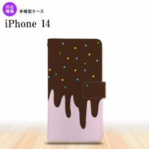 iPhone14 iPhone14 手帳型スマホケース カバー アイス ピンク 2022年 9月発売 nk-004s-i14-dr347