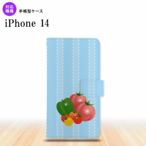 iPhone14 iPhone14 手帳型スマホケース カバー ベジタブル トマト 2022年 9月発売 nk-004s-i14-dr666