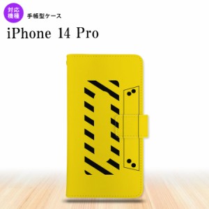 iPhone14 Pro iPhone14 Pro 手帳型スマホケース カバー カセットテープ 黄  nk-004s-i14p-dr190