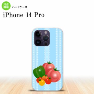 iPhone14 Pro iPhone14 Pro スマホケース 背面ケース ハードケース ベジタブル トマト 青 2022年 9月発売 nk-i14p-666