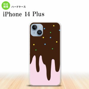 I14PL iPhone14 plus スマホケース 背面ケース ハードケース アイス ピンク メンズ レディース nk-i14pl-347