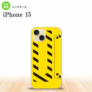 iPhone15 iPhone15 スマホケース 背面ケース ハードケース カセットテープ 黄 2023年 9月発売 nk-i15-190