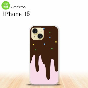 iPhone15 iPhone15 スマホケース 背面ケース ハードケース アイス ピンク 2023年 9月発売 nk-i15-347