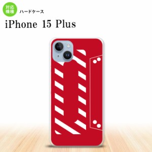 iPhone15 plus iPhone15 plus スマホケース 背面ケース ハードケース カセットテープ 赤 2023年 9月発売 nk-i15pl-188