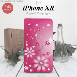 iPhone XR 手帳型 スマホ ケース カバー アイフォン 花柄・ガーベラ ピンク nk-004s-ipxr-dr066