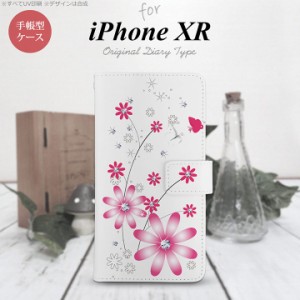 iPhone XR 手帳型 スマホ ケース カバー アイフォン 花柄・ガーベラ ピンク nk-004s-ipxr-dr073