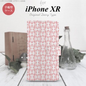 iPhone XR 手帳型 スマホ ケース カバー アイフォン パズル line赤 nk-004s-ipxr-dr1216