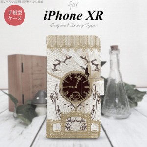 iPhone XR 手帳型 スマホ ケース カバー アイフォン 妖精と時計 ゴシック茶 nk-004s-ipxr-dr1253