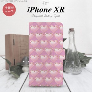 iPhone XR 手帳型 スマホ ケース カバー アイフォン ハート（C） ピンク nk-004s-ipxr-dr174