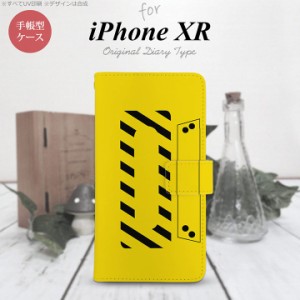 iPhone XR 手帳型 スマホ ケース カバー アイフォン カセットテープ 黄 nk-004s-ipxr-dr190