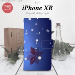 iPhone XR 手帳型 スマホ ケース カバー アイフォン 雪（B) nk-004s-ipxr-dr638