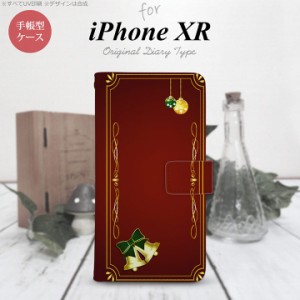 iPhone XR 手帳型 スマホ ケース カバー アイフォン クリスマス枠 赤 nk-004s-ipxr-dr641